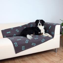 Hundfilt i mjuk fleece Barney taupe